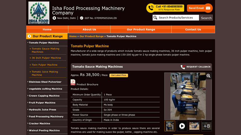 Tomato Pulper Machine