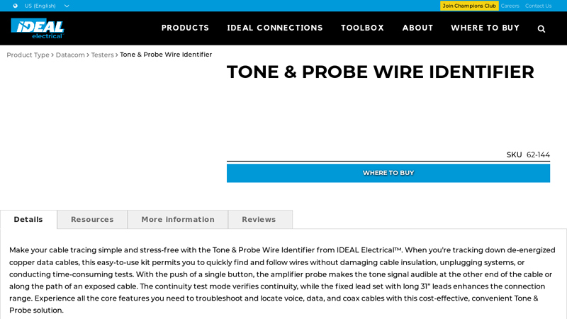 Tone & Probe Wire Identifier