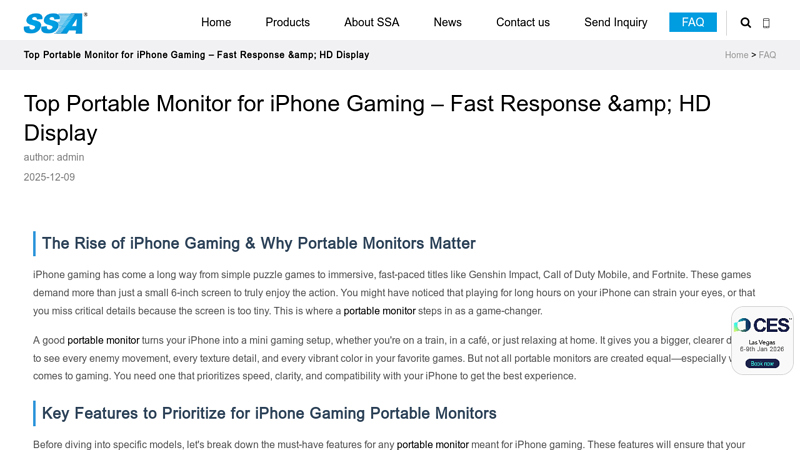 Top Portable Monitor for iPhone Gaming