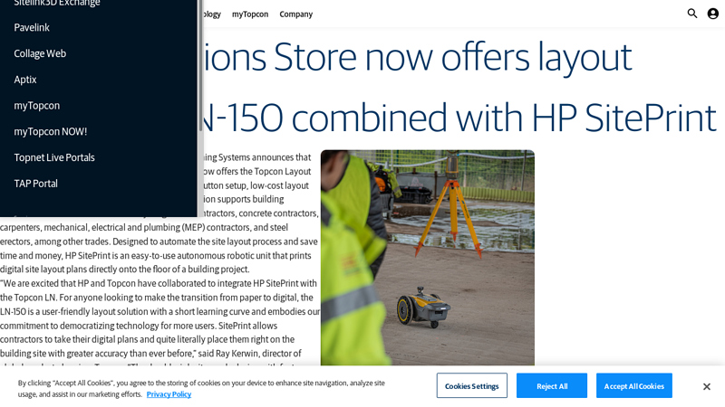 Topcon Solutions Store now offers layout solution of LN
