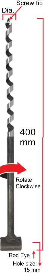 Tork Craft Auger Scotch Eye 20x400mm TCSA40020