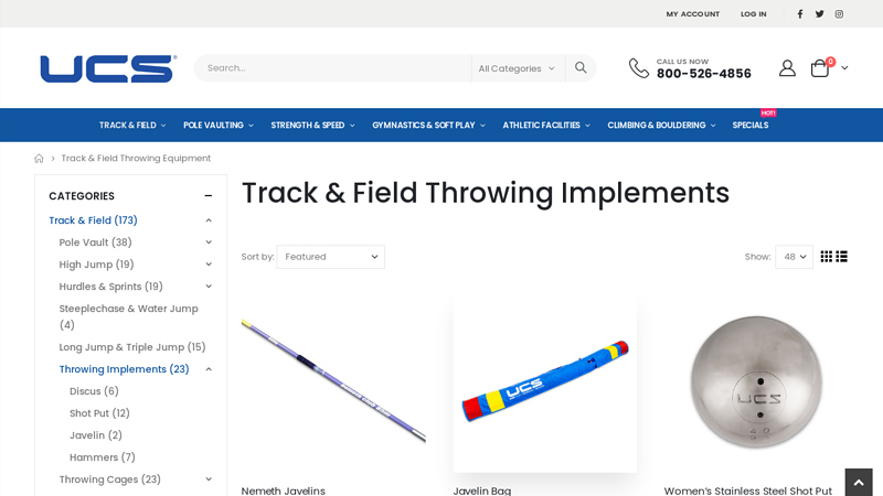 Track & Field Throwing Implements