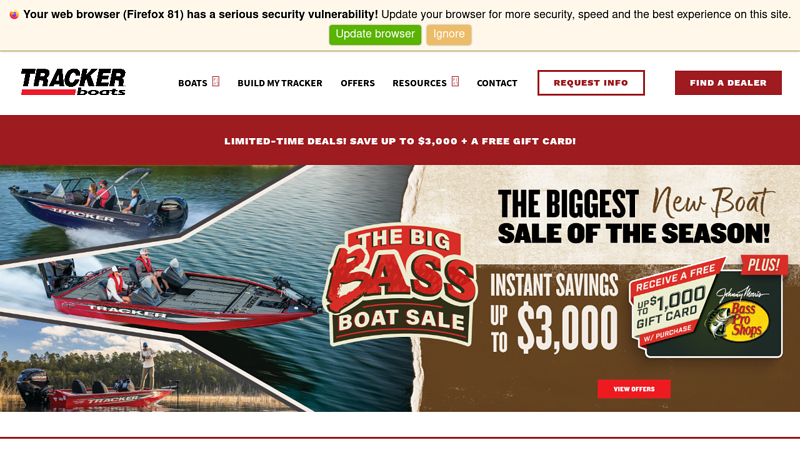 TRACKER Aluminum Fishing Boats