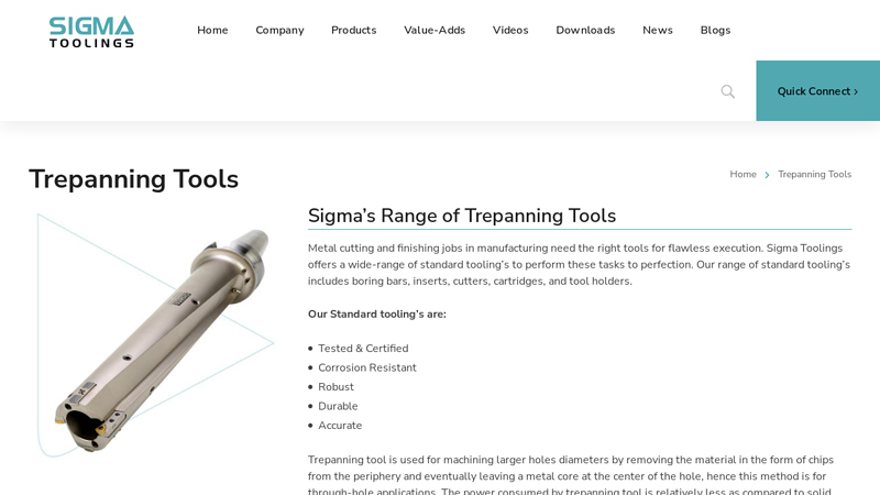 Trepanning Tool Manufacturers & Supplier