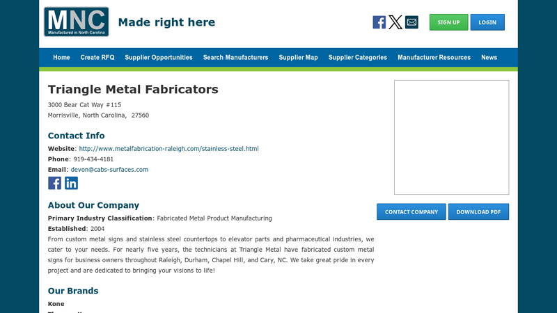 Triangle Metal Fabricators