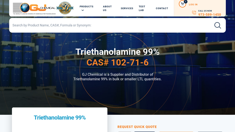 Triethanolamine 99% Supplier and Distributor