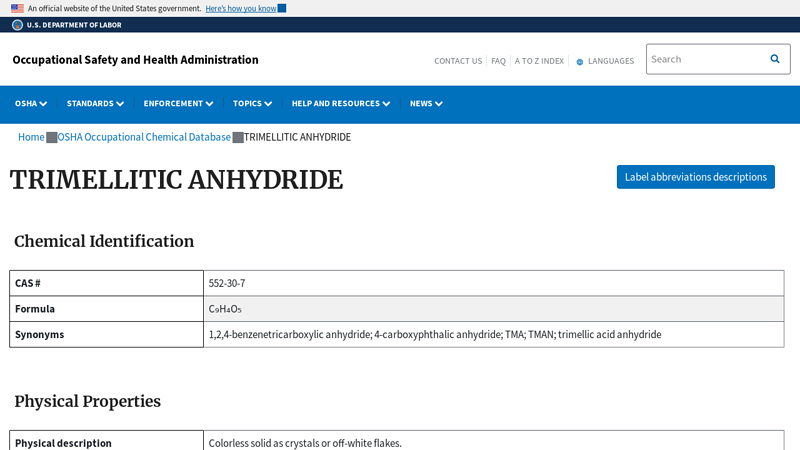 TRIMELLITIC ANHYDRIDE