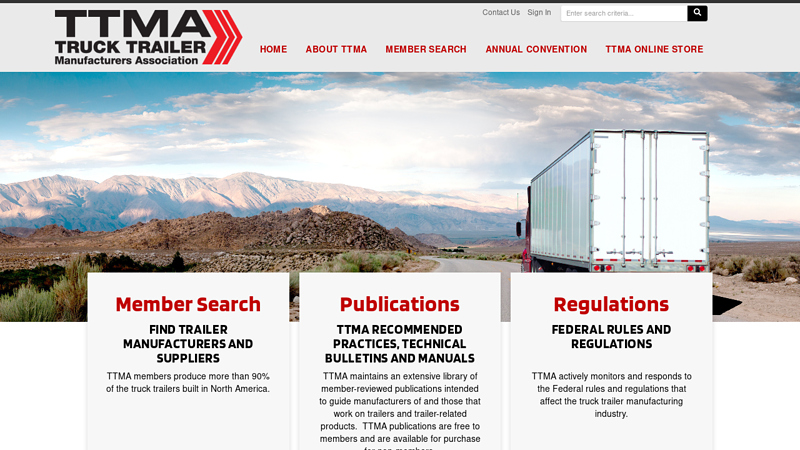 Truck Trailer Manufacturers Association, Inc.