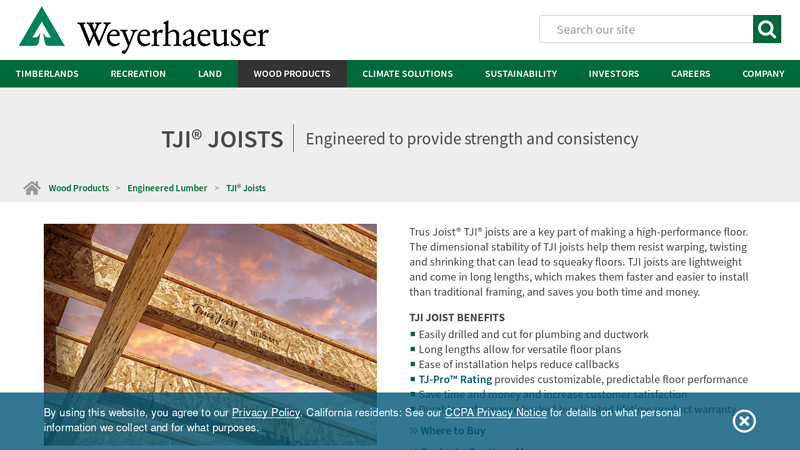 Trus Joist® TJI® Joists