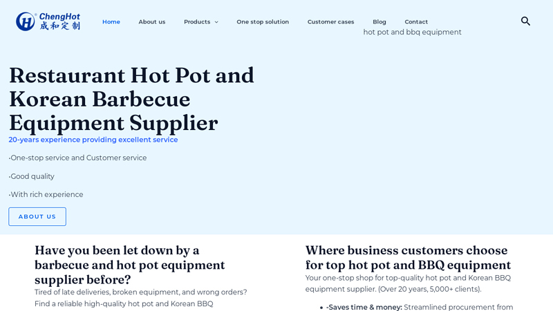 Trusted Hotpot and BBQ equipment supplier