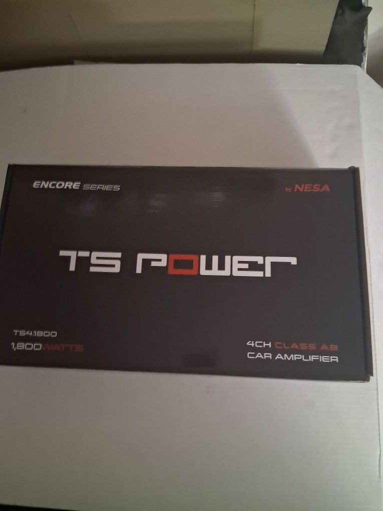 TS Audio Power Amplifier 4 Ch 1800 Watts Brand New In The Box