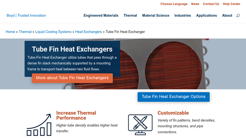 Tube Fin Heat Exchanger - Boyd