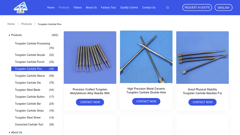 Tungsten Carbide Pins