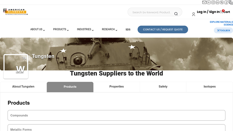 Tungsten Suppliers
