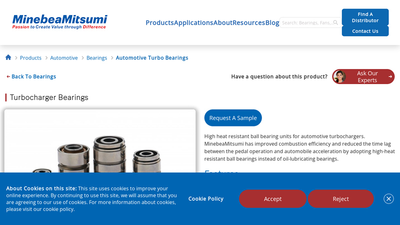 Turbocharger Bearings for Automotive Vehicles