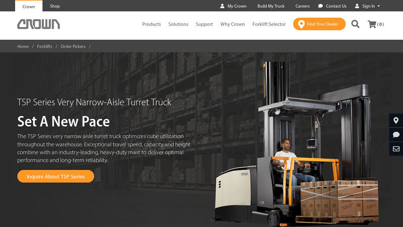 Turret Truck - Very Narrow-Aisle Forklift