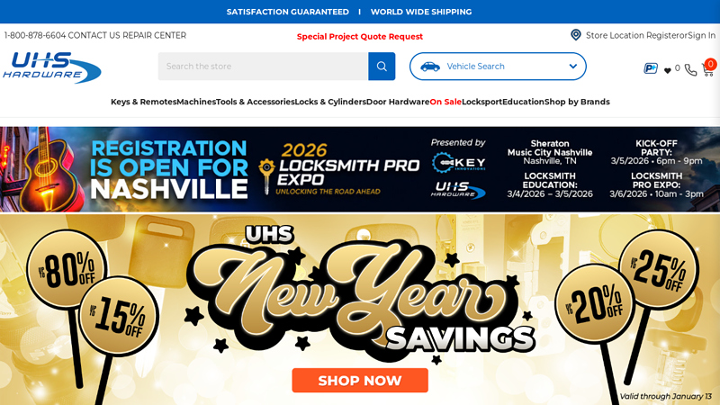 UHS Hardware: Locksmith Tools