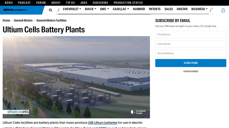 Ultium Cells Battery Plants Info, Locations, Wiki