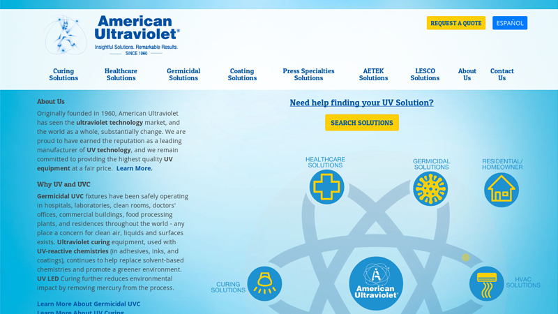 Ultraviolet Light Disinfection and Microbial reduction, UV ...