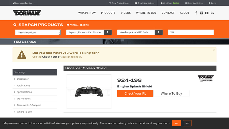 Undercar Splash Shield