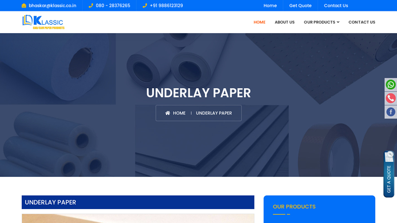 Underlay Paper