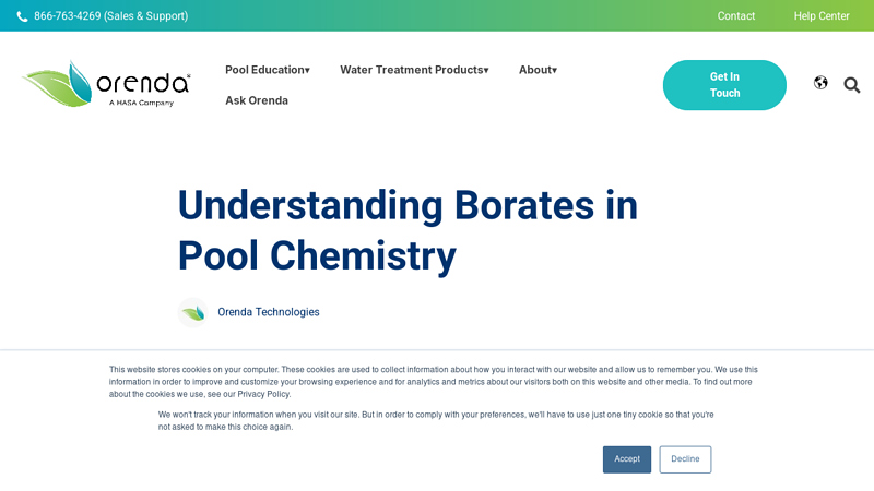 Understanding Borates in Pool Chemistry