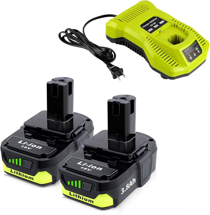 Upgraded 3.8Ah Replacement for Ryobi 18V Battery Lithium and ...