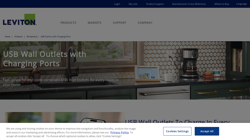 USB Wall Outlets with Charging Ports