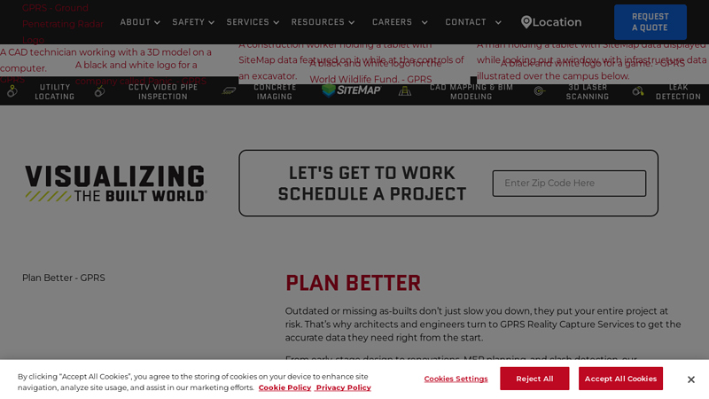 Utility Locating, CCTV Pipe Inspection, Concrete & Laser Scanning