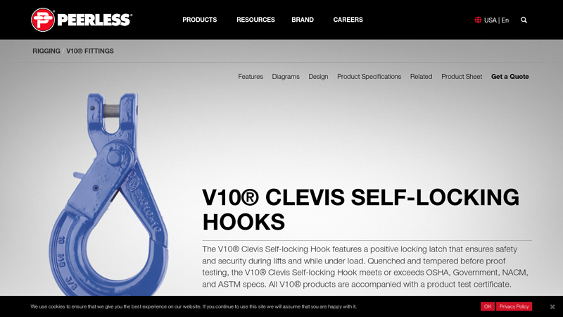 V10® Clevis Self