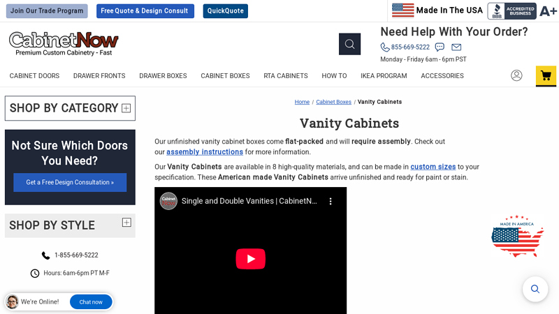 Vanity Cabinets