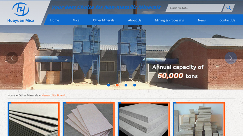 Vermiculite Board Manufacturer, Factory