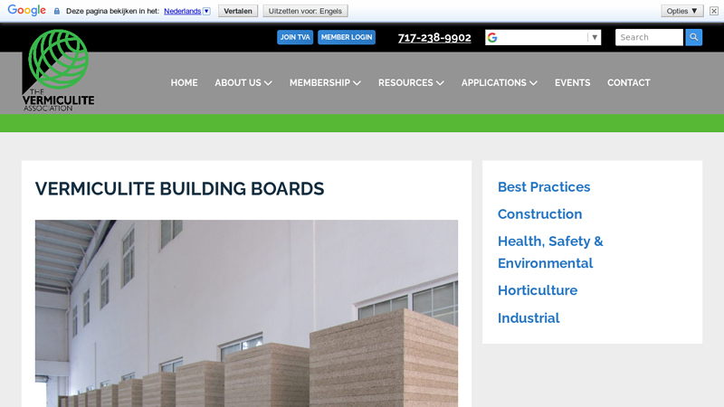 Vermiculite Building Boards