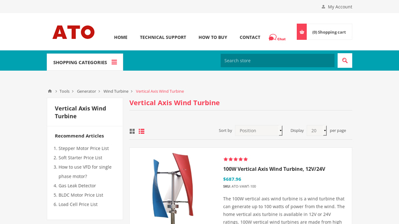 Vertical Axis Wind Turbine for
