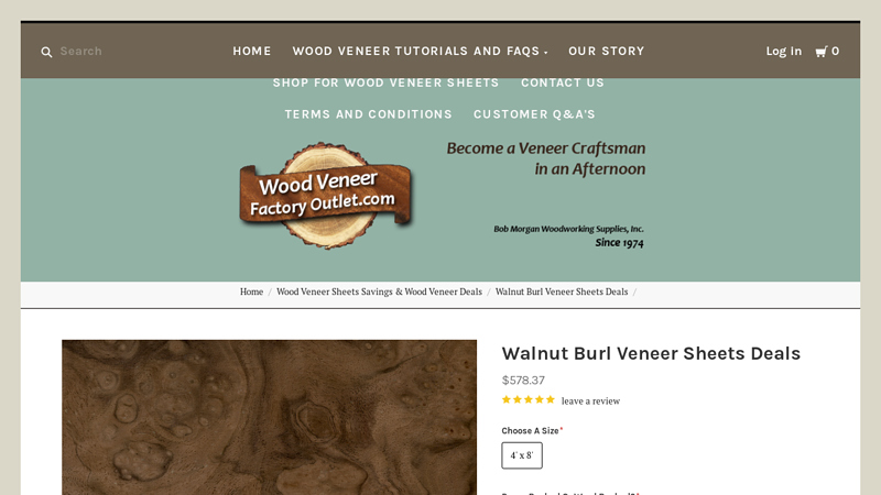 Walnut Burl Veneer Sheets Deals