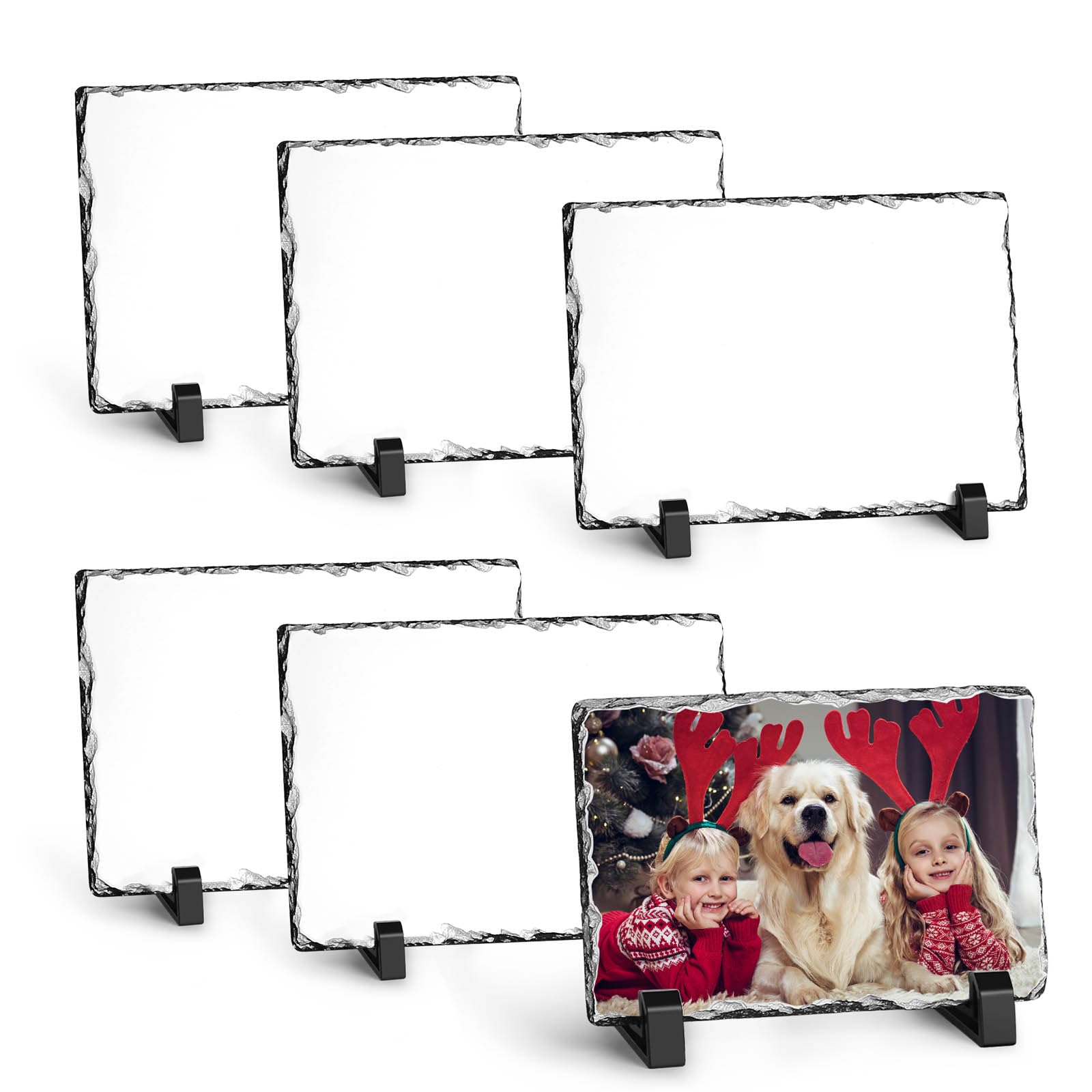 WANZELONYO Sublimation Slate Blanks 4x6 Inch ...