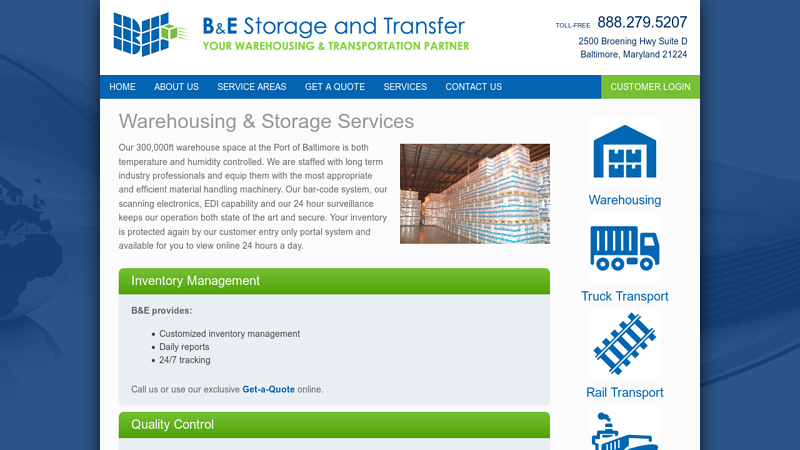 Warehousing & Storage Services in Baltimore, Maryland