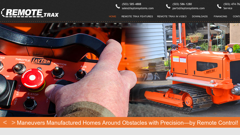 Watch as the REMOTE TRAX Precisely Maneuvers