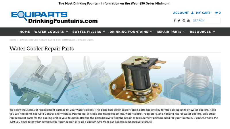Water Cooler Repair Parts for Commercial Grade Units