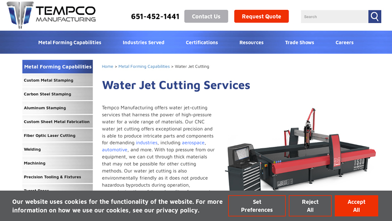 Water Jet Cutting Services