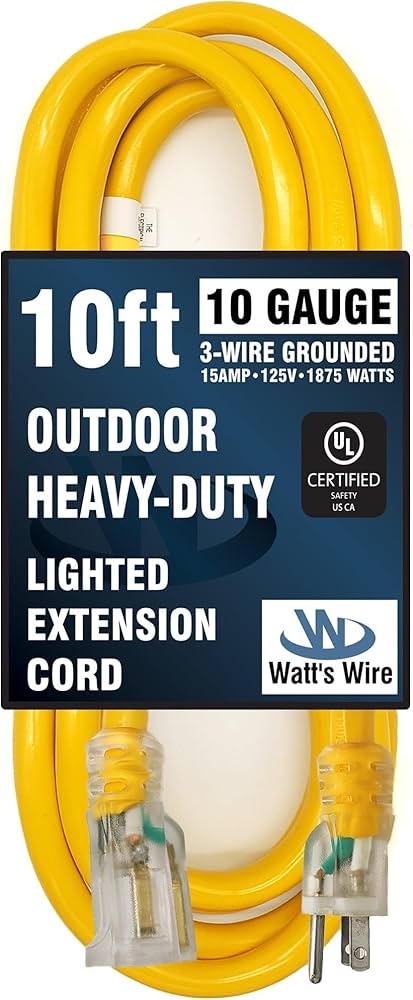 Watt's Wire Heavy Duty Extension Cords