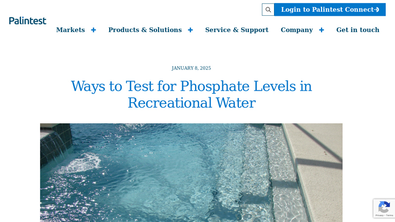 Ways to Test for Phosphate Levels in Recreational Water