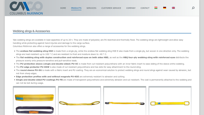 Webbing slings & Accessories