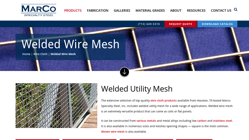 Welded Wire Mesh Products