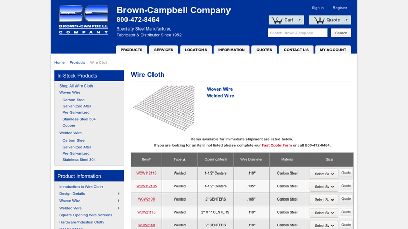 Welded & Woven Wire Cloth