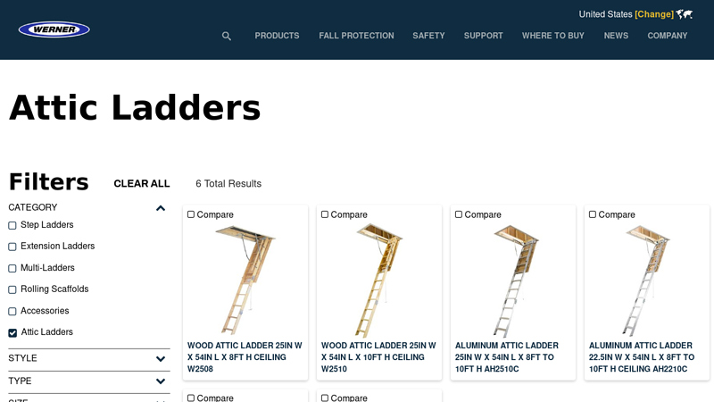 Werner Attic Ladders