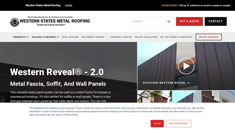 Western Reveal- Metal Fascia