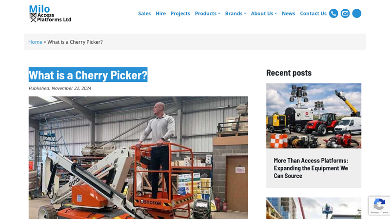 What is a Cherry Picker?