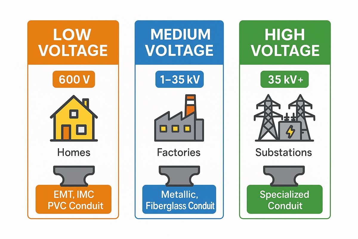 What is High, Medium, and Low Voltage? NEC Definitions