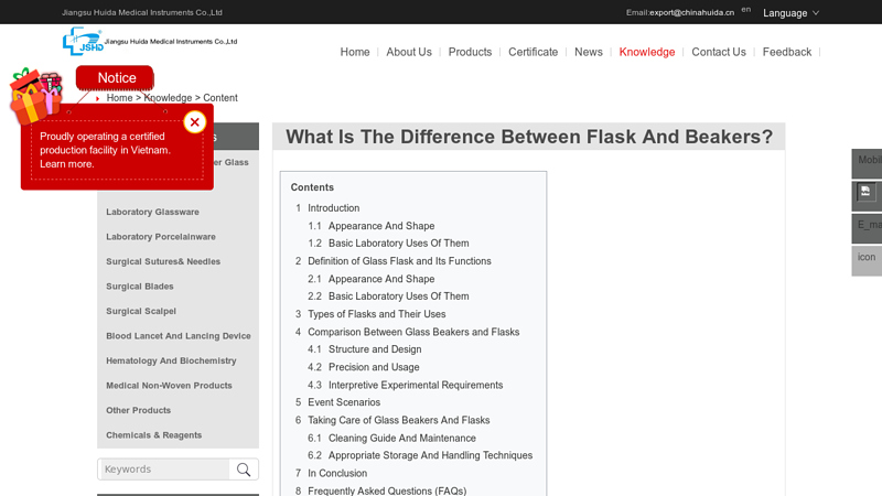 What Is The Difference Between Flask And Beakers?